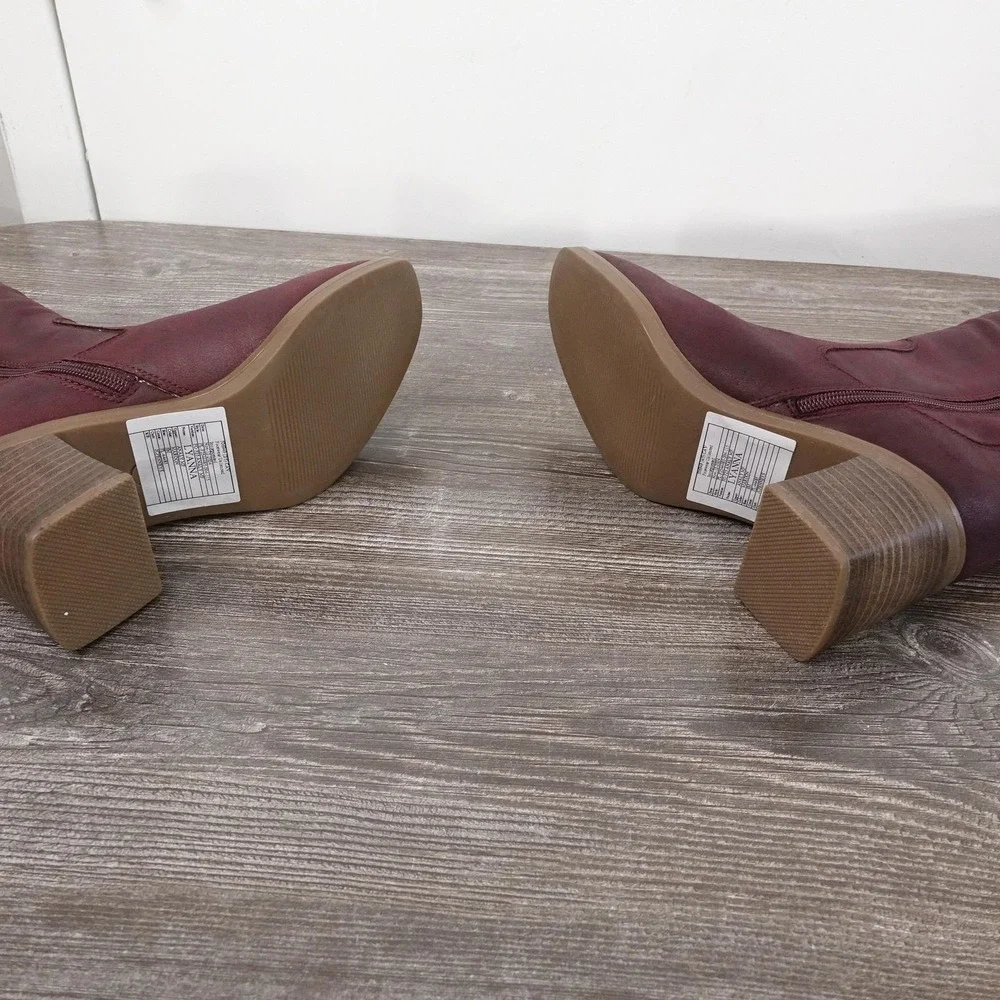 New! Frye & Co Lyanna Boots Womens Size 6 Red Over The Knee Riding Boot‎